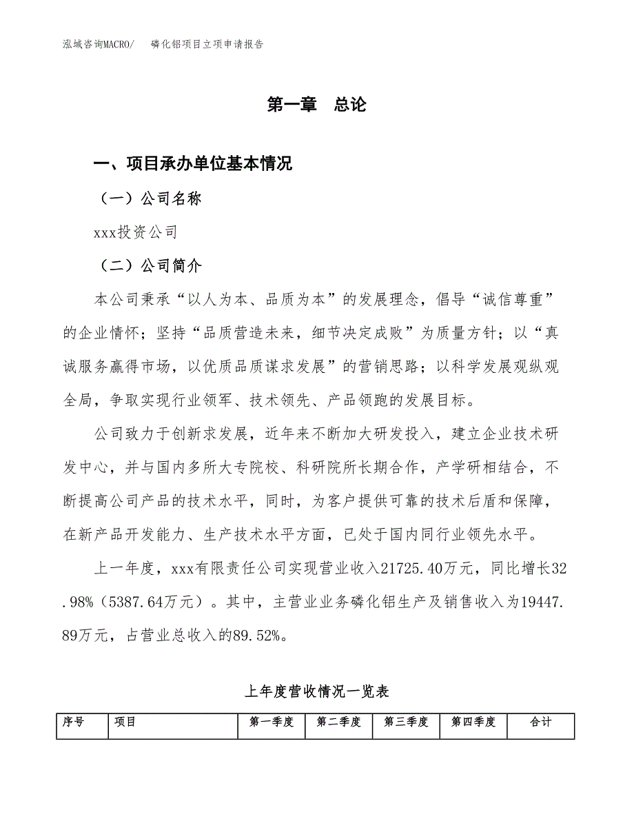 磷化铝项目立项申请报告（总投资17000万元）_第2页