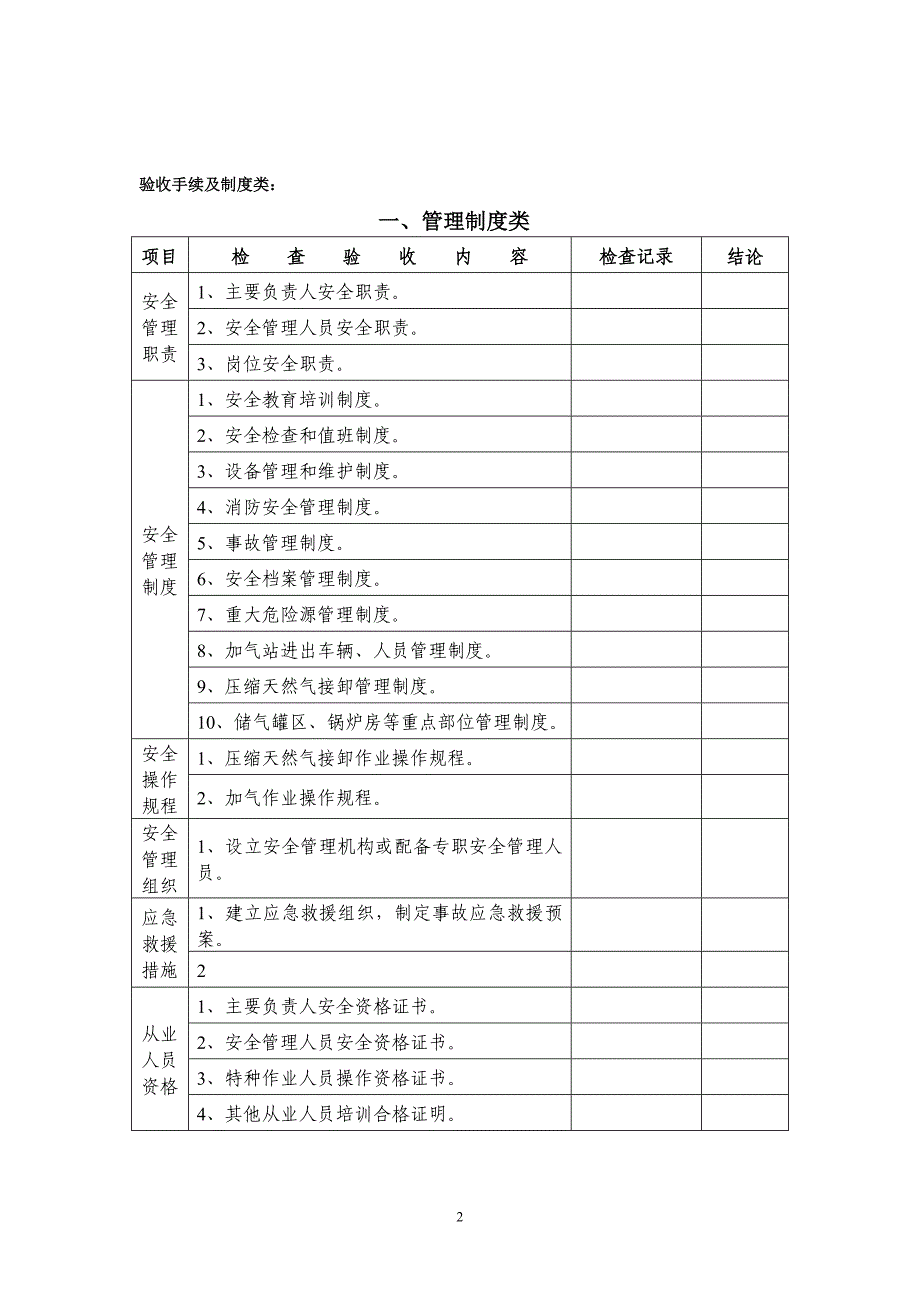 加气站验收表(通用模板)_第2页