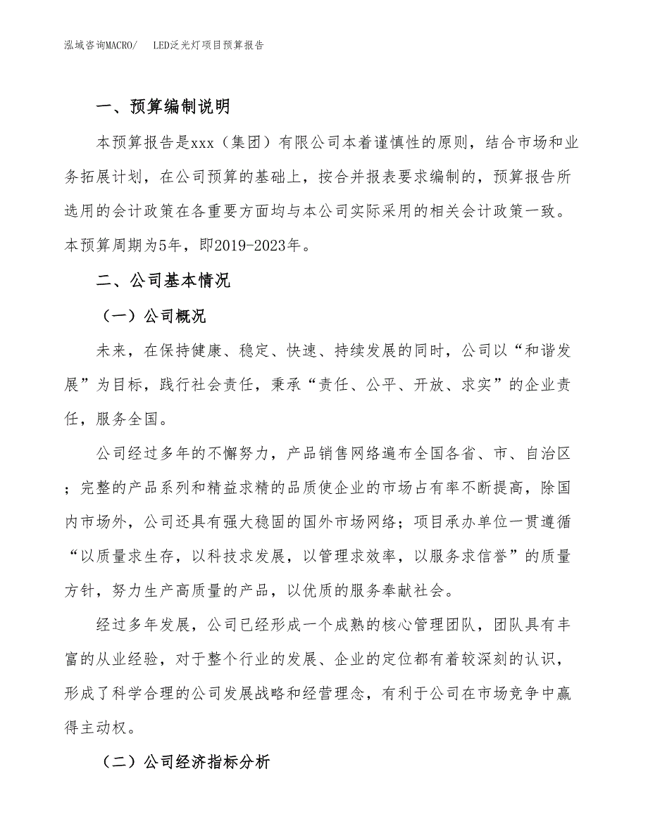 LED泛光灯项目预算报告（总投资18000万元）.docx_第2页