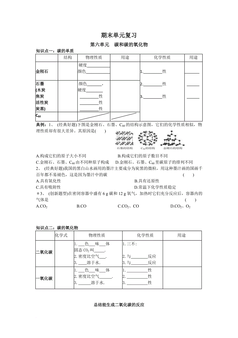 化学上学期末复习【注：苏教版的-初三上】_第1页