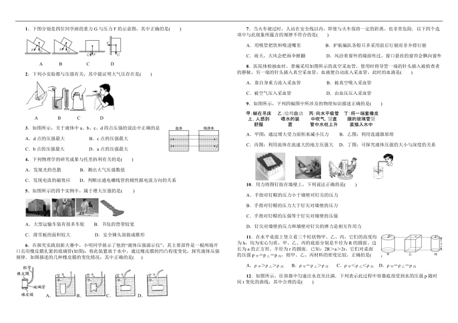 压强经典题_第1页