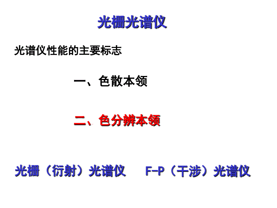 12光栅的分光本领及闪耀光栅_第1页