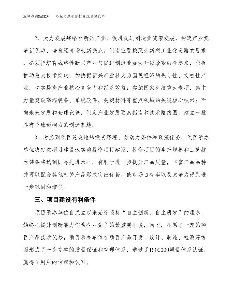 巧克力泵项目投资规划建议书.docx_第5页