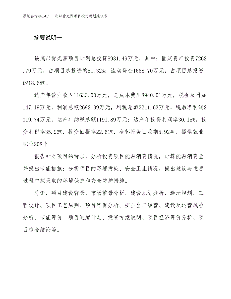 底部背光源项目投资规划建议书.docx_第2页