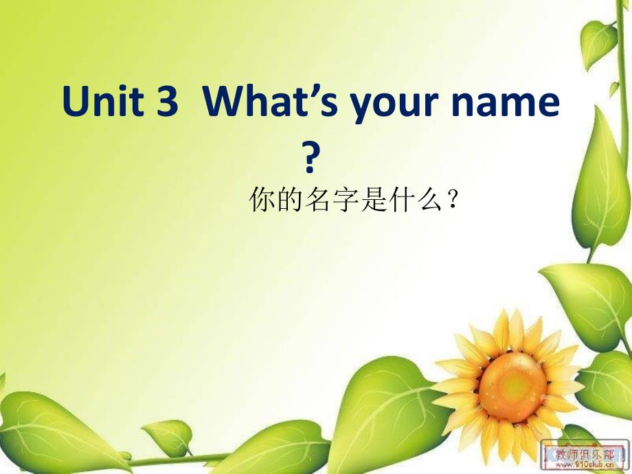 湘教三年级下册英语 Unit 3 What‘s your name？课件5_第2页