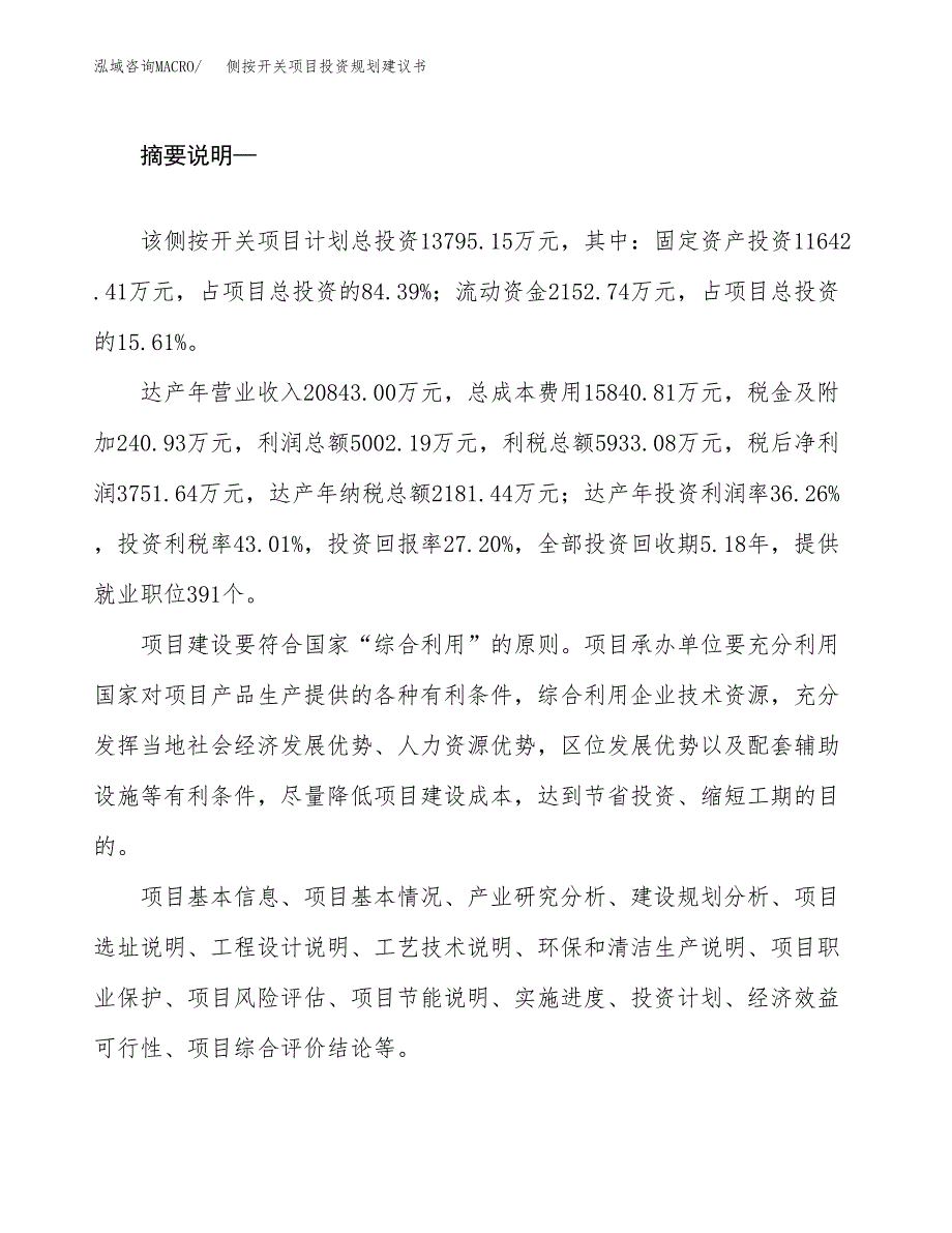 侧按开关项目投资规划建议书.docx_第2页