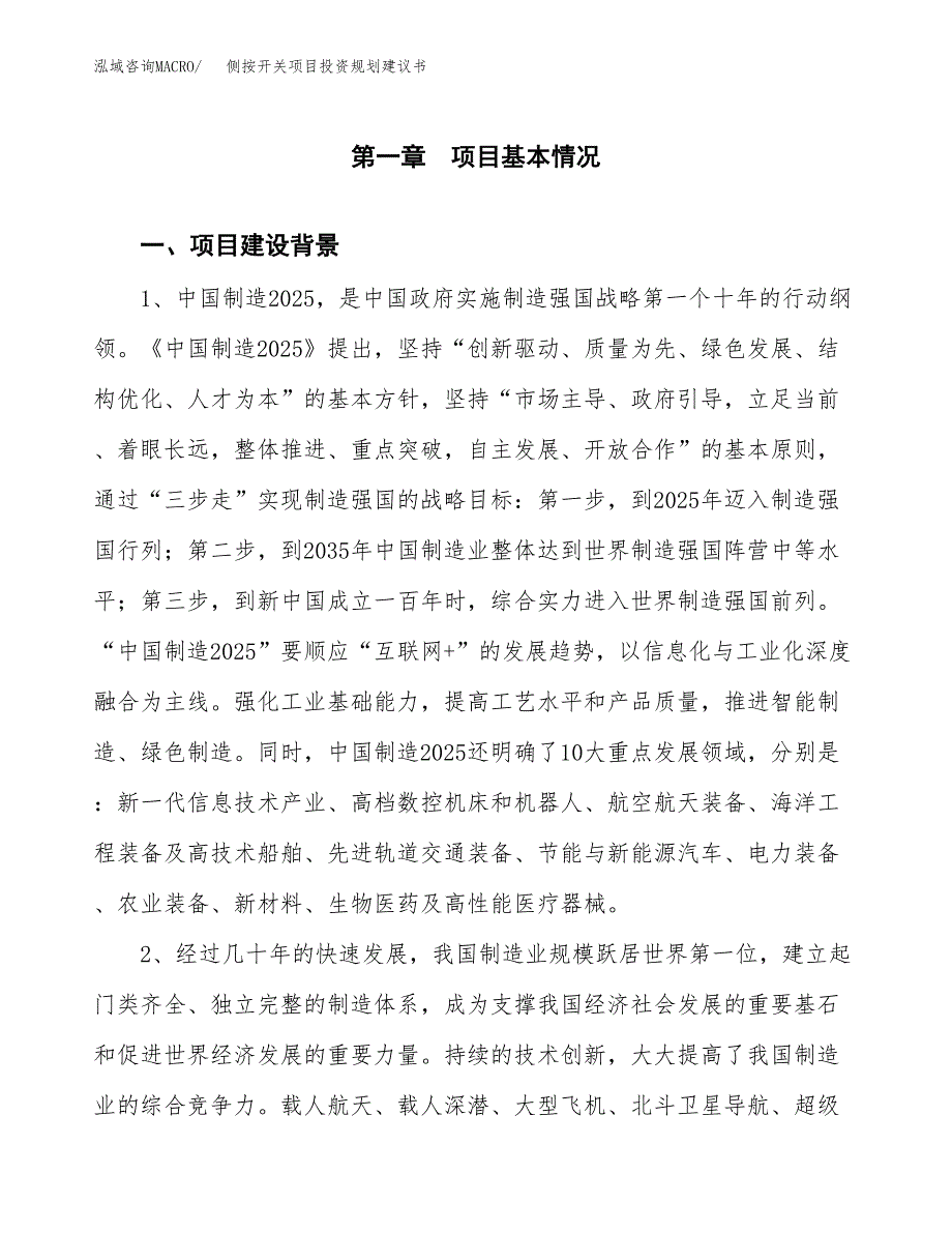 侧按开关项目投资规划建议书.docx_第3页