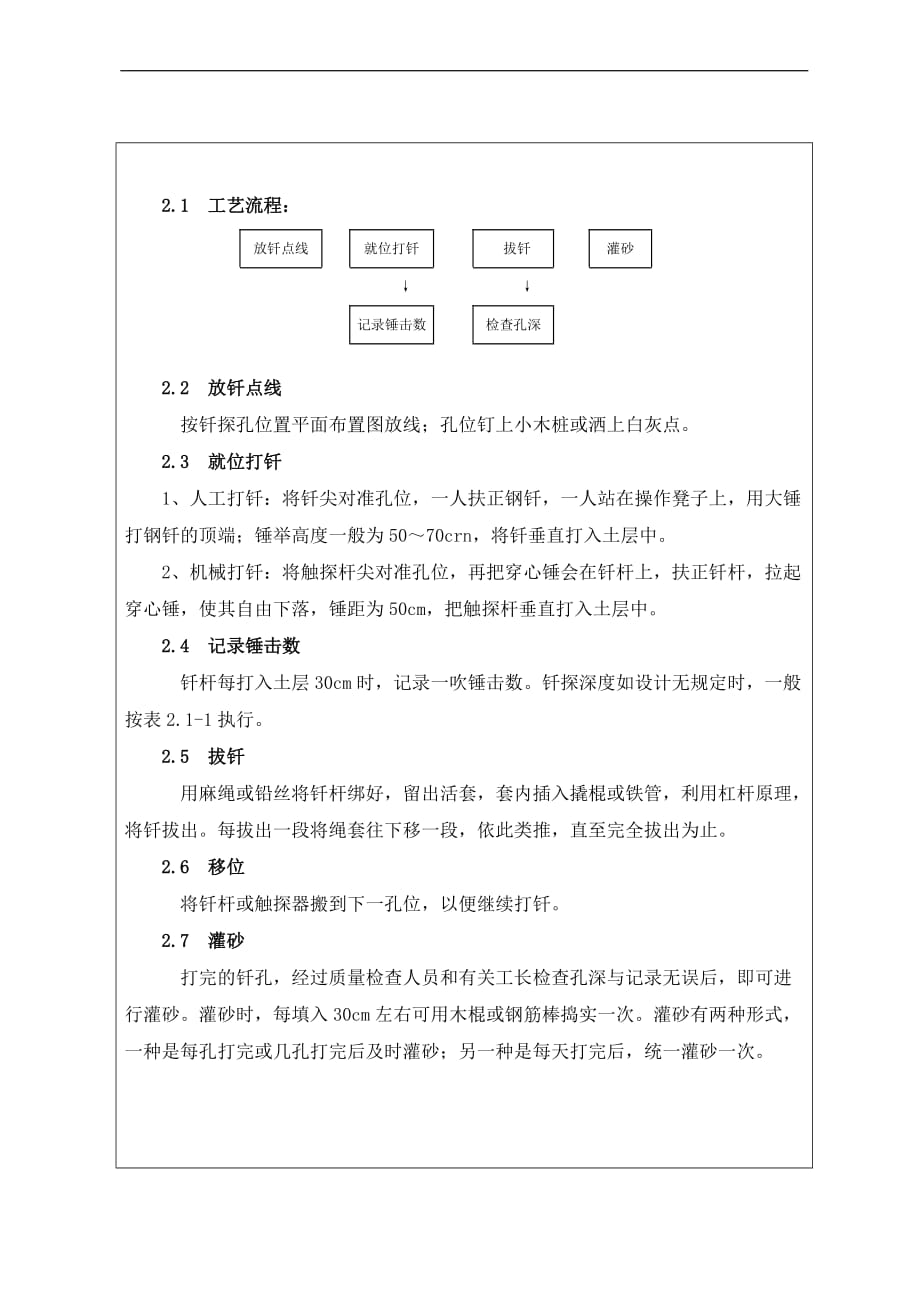 基底钎探技术交底_第2页