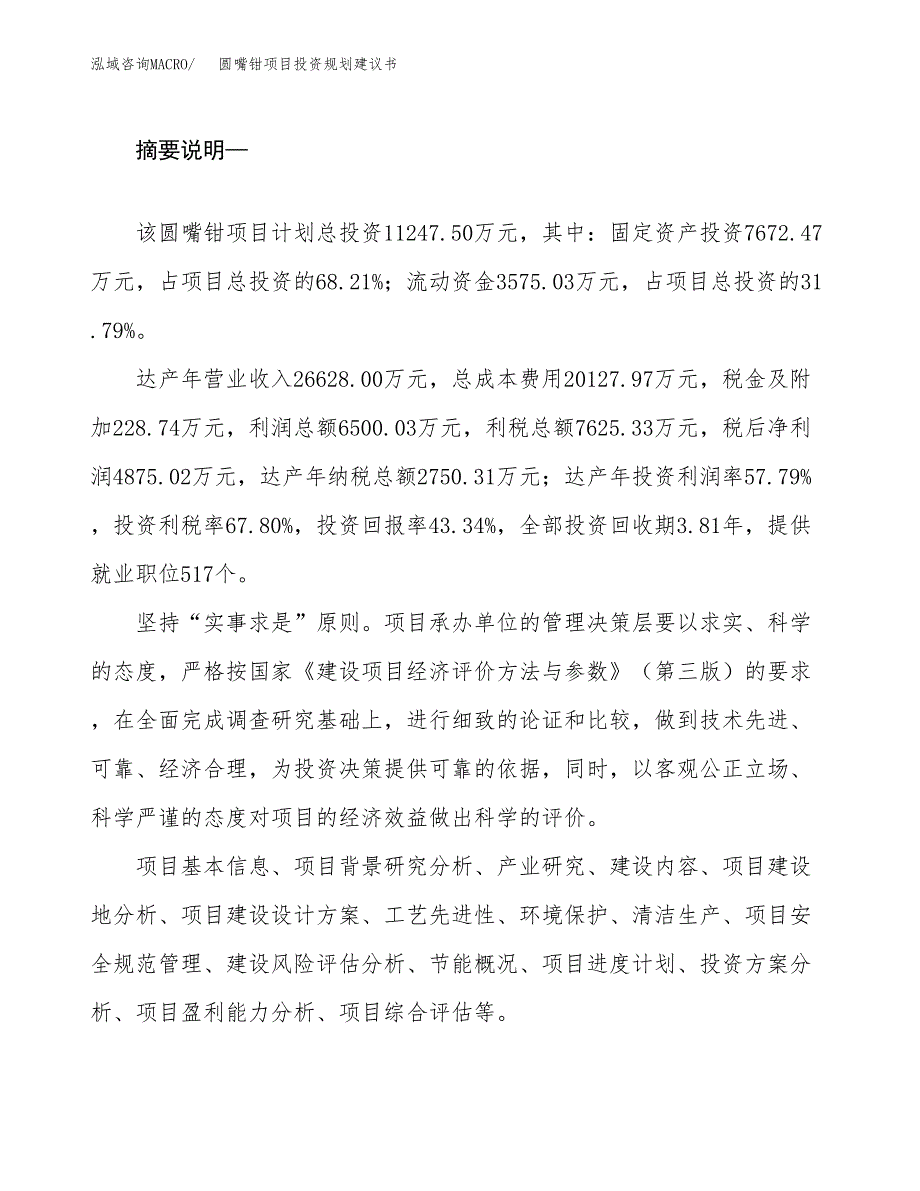 圆嘴钳项目投资规划建议书.docx_第2页