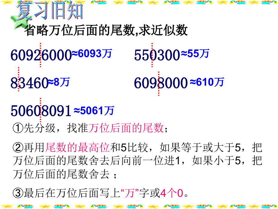 人教版四年级上册亿以上数的改写和求近似数资料_第2页