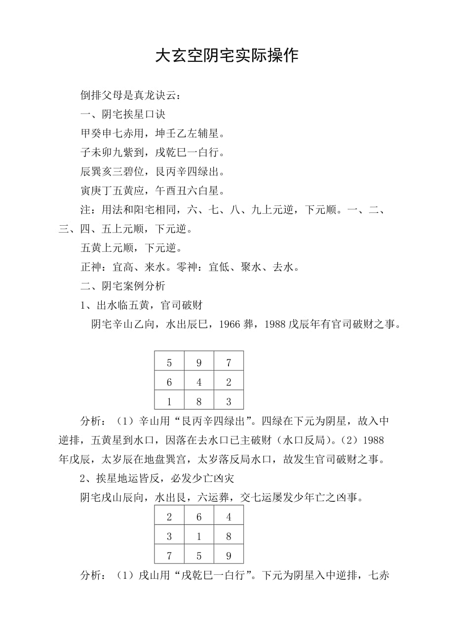 大玄空阴宅实际操作_第1页