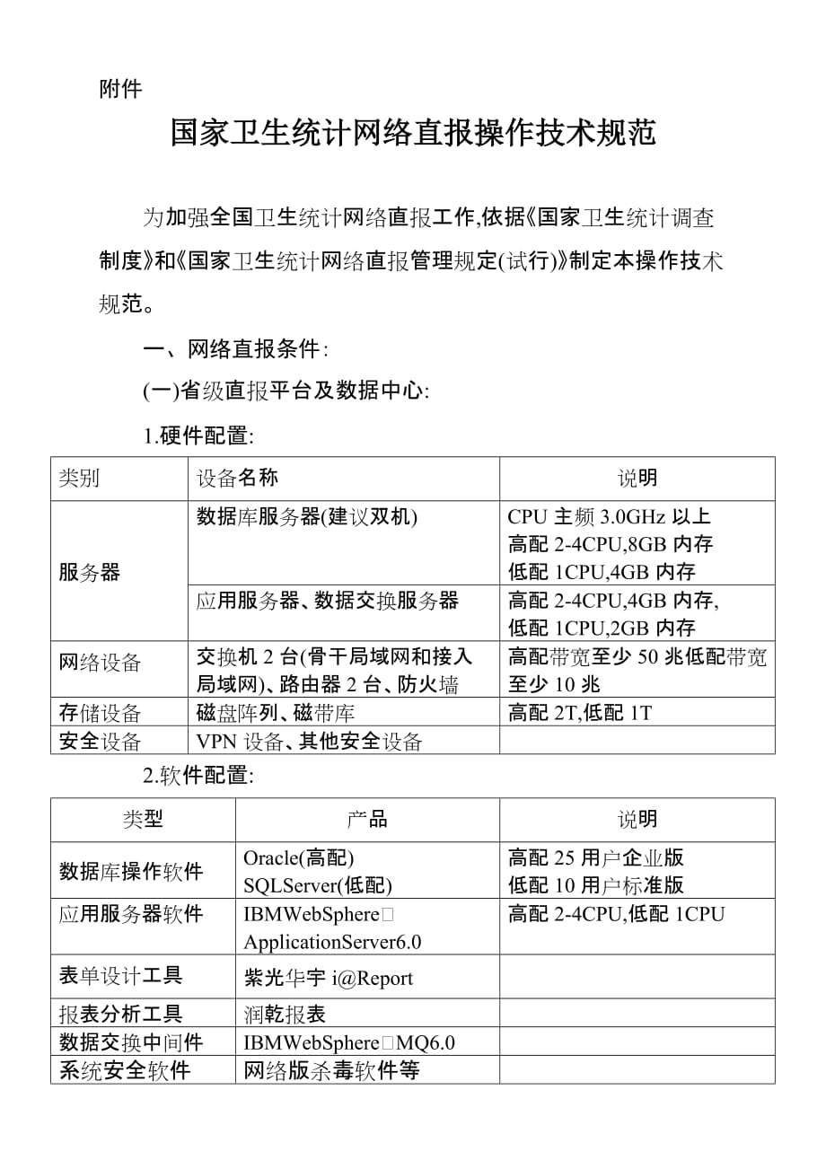 国家卫生统计网络直报操作技术规范.doc_第1页