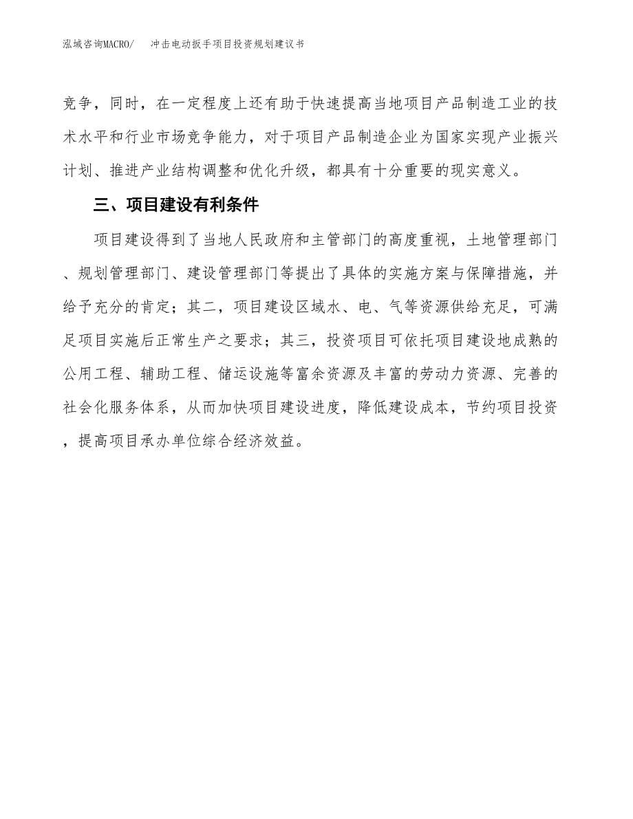 冲击电动扳手项目投资规划建议书.docx_第5页