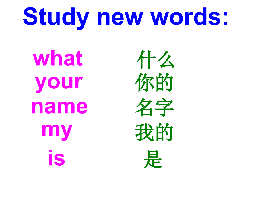 湘教三年级下册英语 Unit 3 What’s your name？课件2_第2页