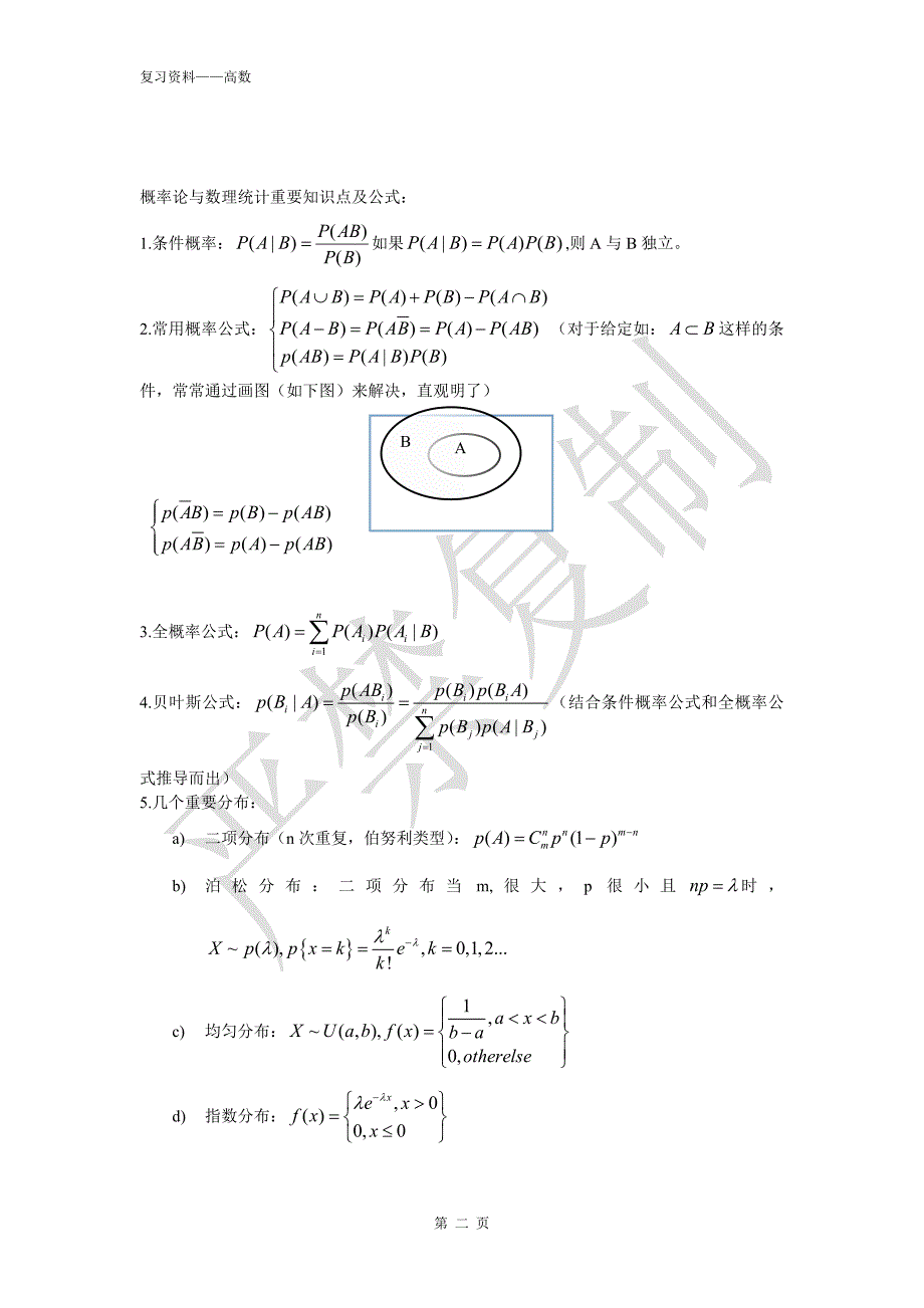 考研数学重要公式_第4页