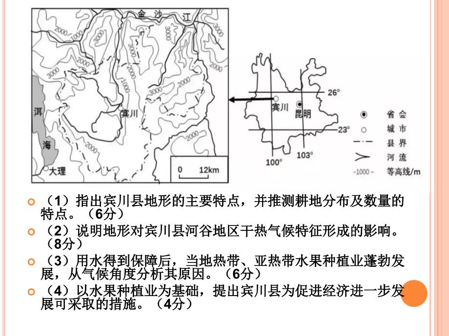 2019年全国高考卷2文综地理         综合题部分_第4页