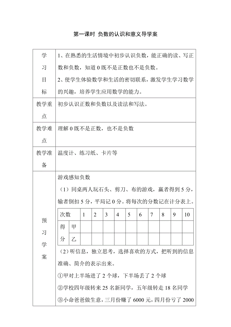 六年级数学下册第12册导学案带反思_第3页