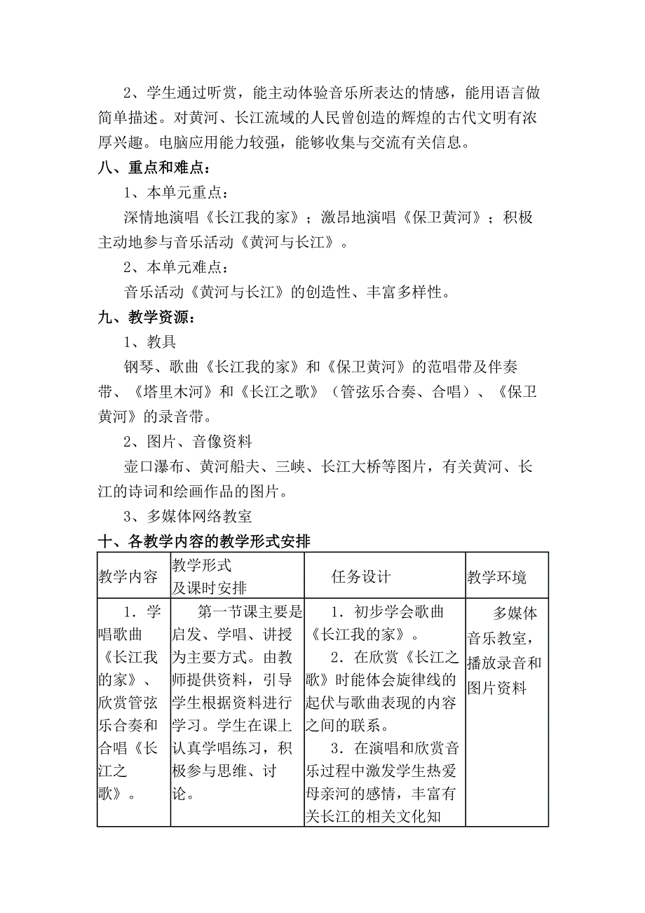 小学五年级上册音乐上册第二单元教案_第2页