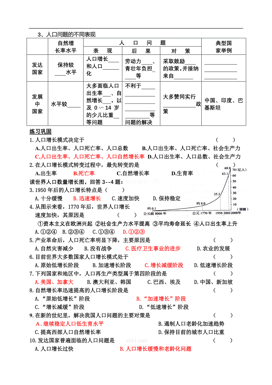 鲁教版高中高一地理必修二导学案全套（全册）_第2页