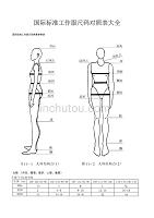 国际标准工作服尺码对照表大全.doc