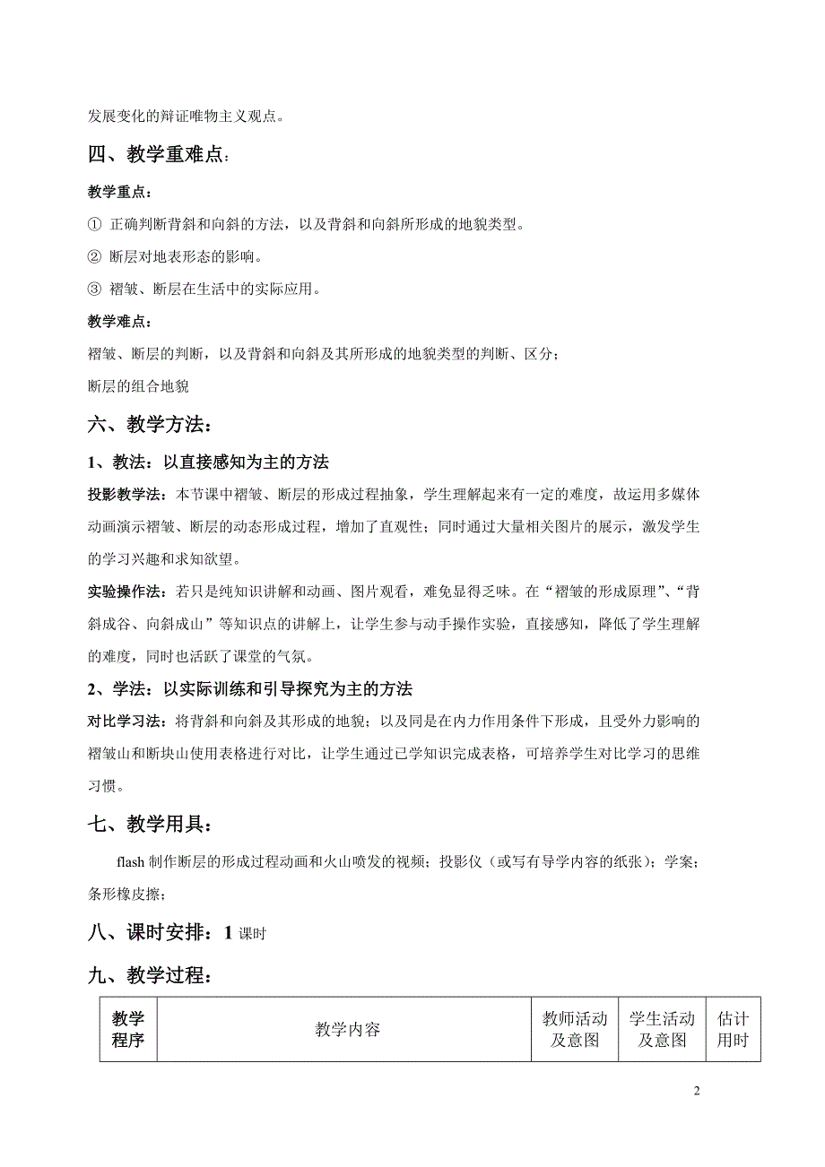 山地的形成——褶皱山、断块山资料_第2页