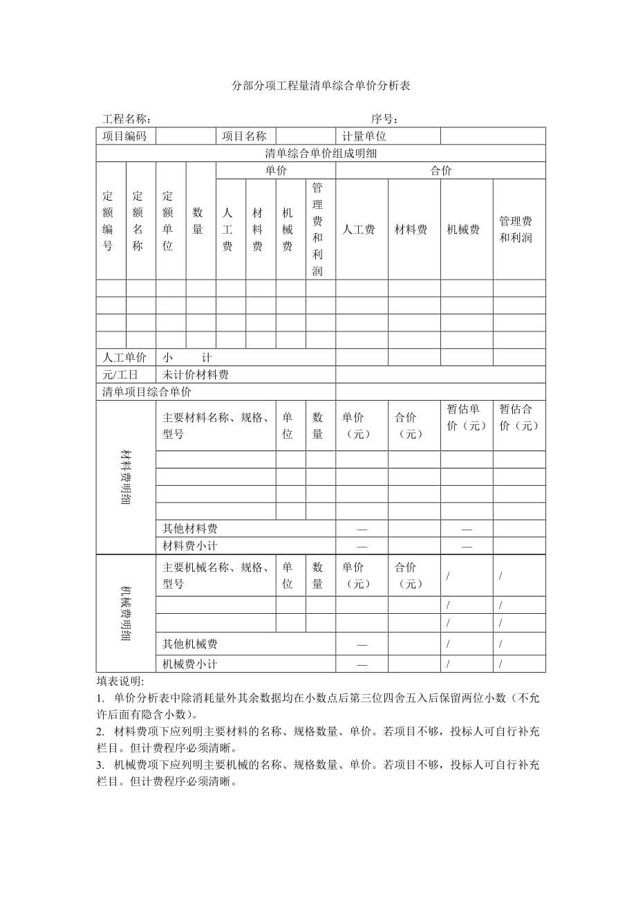 土建工程投标报价汇总表.doc_第3页