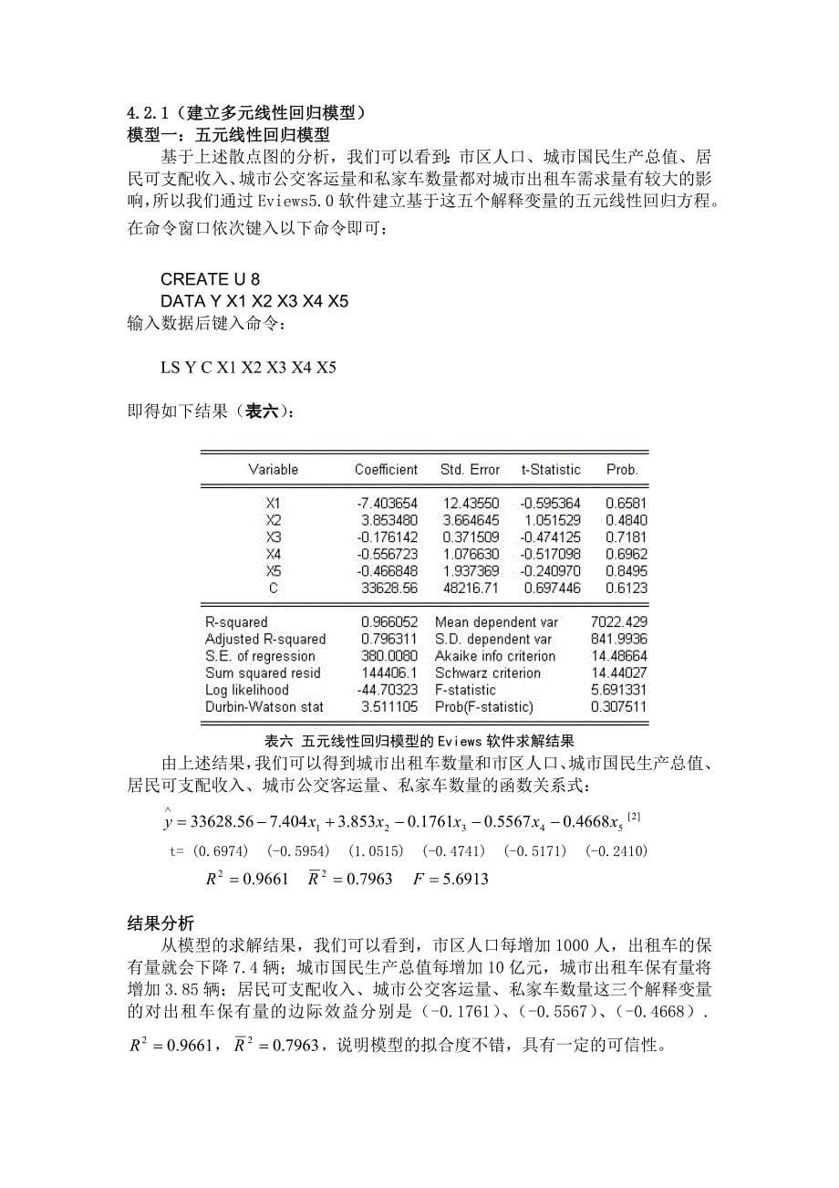 数学建模论文-基于杭州出租车保有量的预测模型_第5页