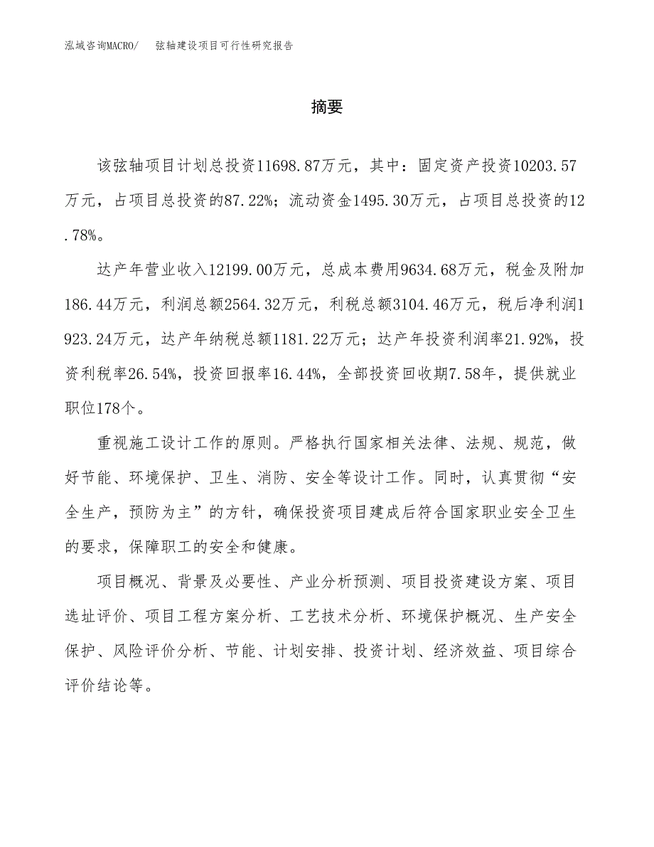 弦轴建设项目可行性研究报告（word下载可编辑）_第2页