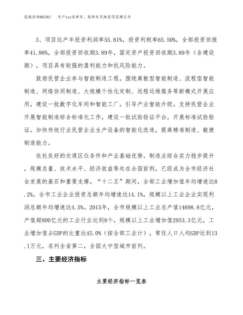 年产xxx采样车、取样车风淋室项目建议书(可编辑).docx_第5页