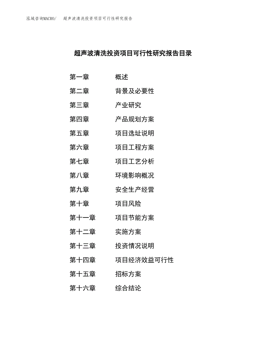 超声波清洗投资项目可行性研究报告(word可编辑).docx_第2页