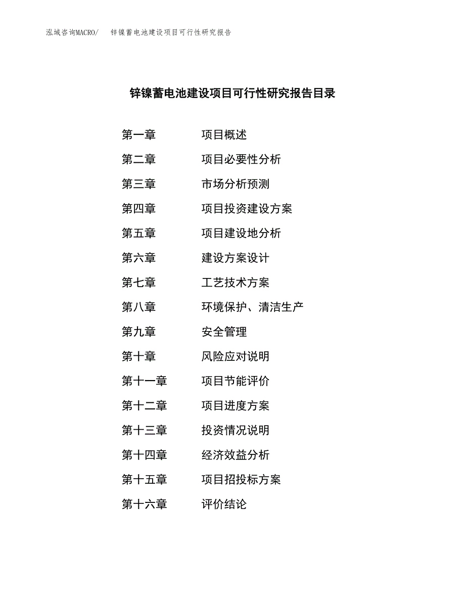 锌镍蓄电池建设项目可行性研究报告（word下载可编辑）_第3页