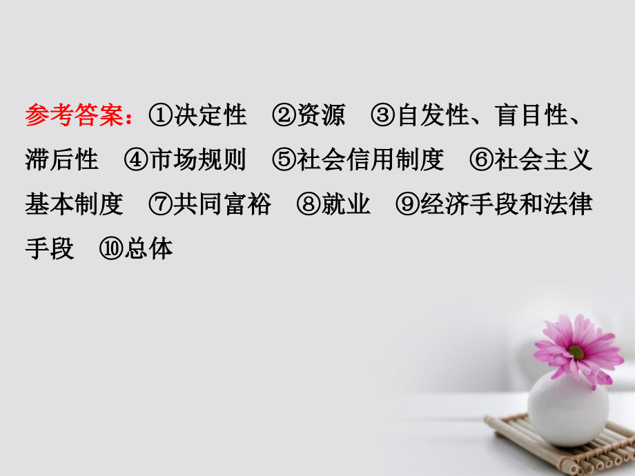 2018年高考政治一轮复习 1.4.9走进社会主义市场经济课件 新人教版必修1_第4页