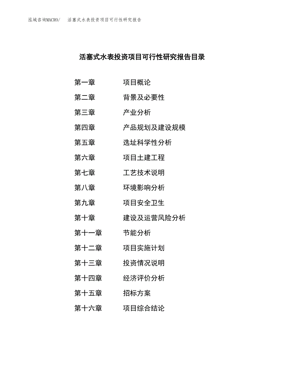 活塞式水表投资项目可行性研究报告(word可编辑).docx_第2页