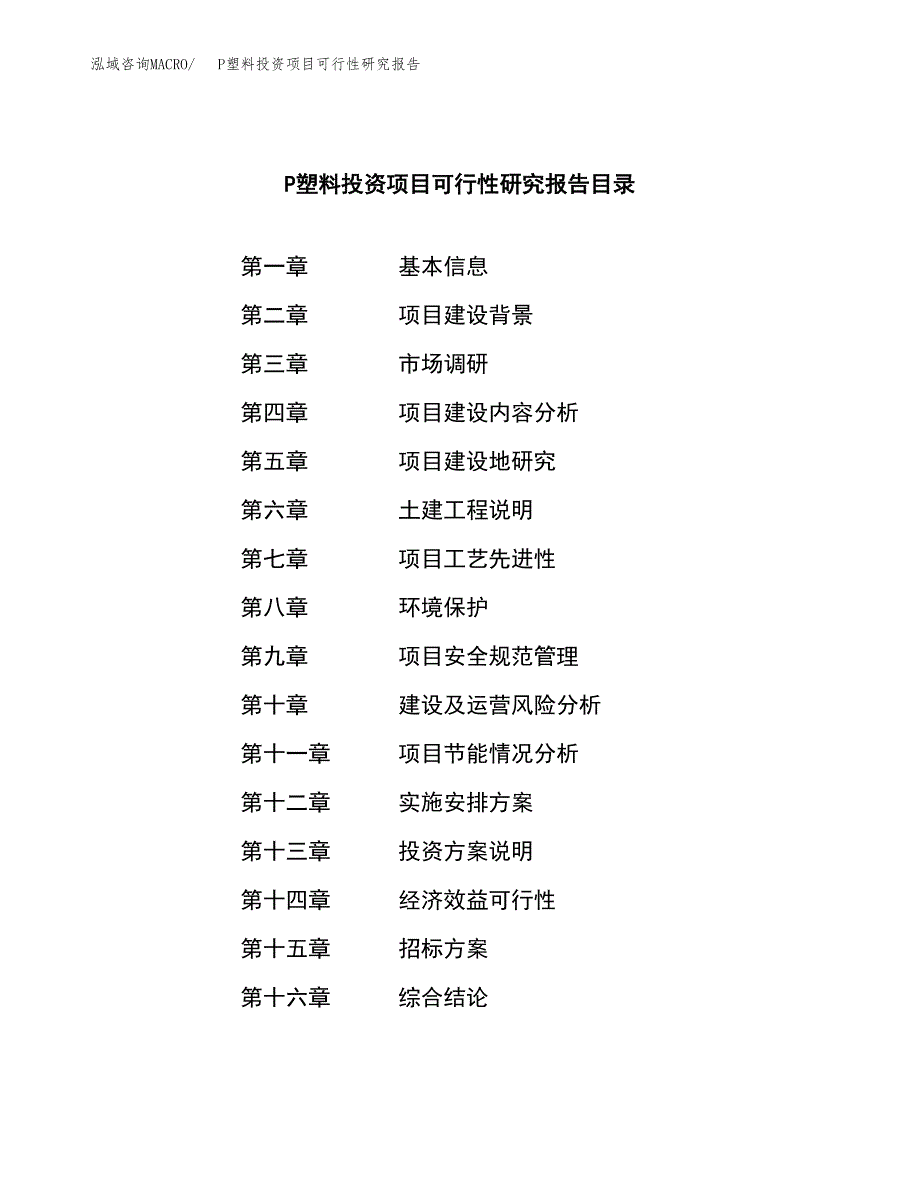 P塑料投资项目可行性研究报告(word可编辑).docx_第2页