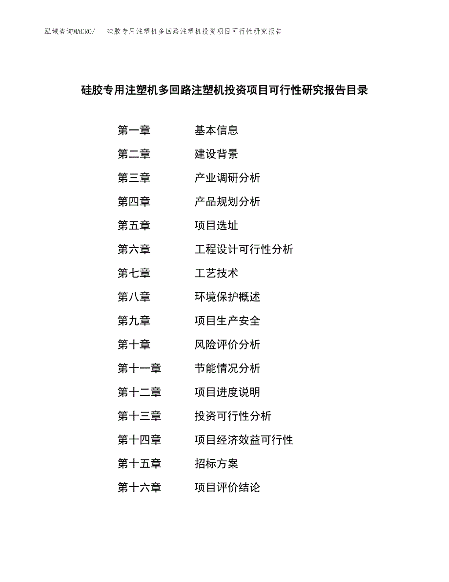 硅胶专用注塑机多回路注塑机投资项目可行性研究报告(word可编辑).docx_第2页