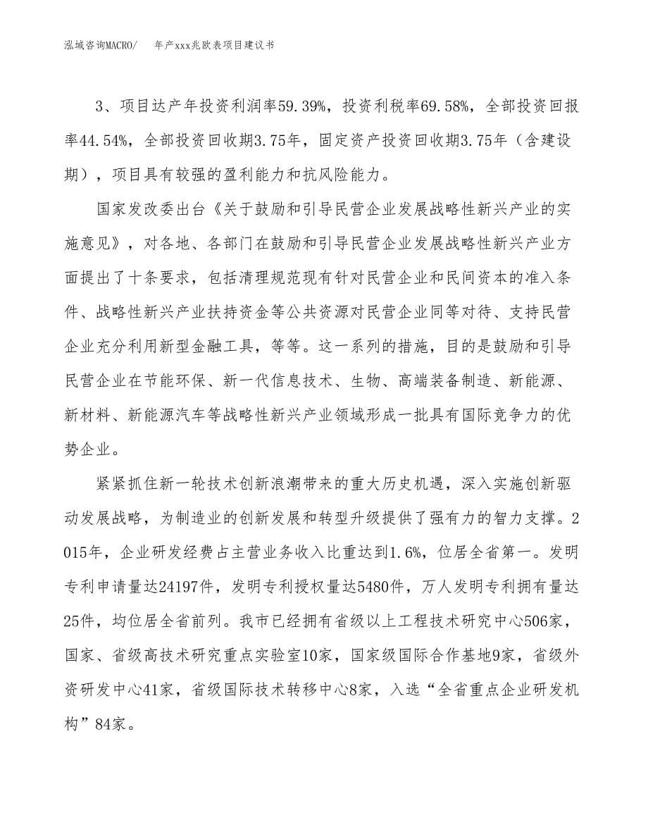 年产xxx兆欧表项目建议书(可编辑).docx_第5页