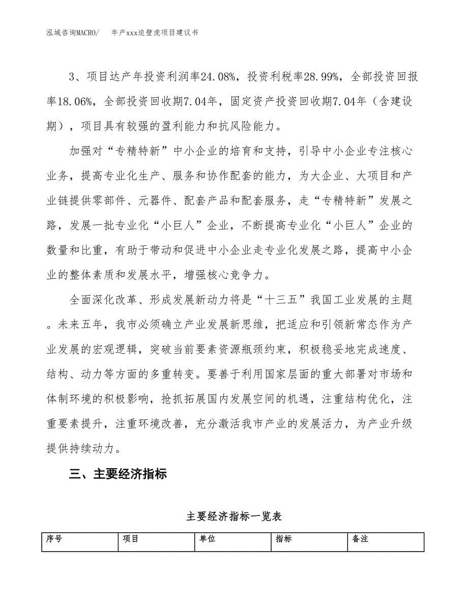 年产xxx迫壁虎项目建议书(可编辑).docx_第5页