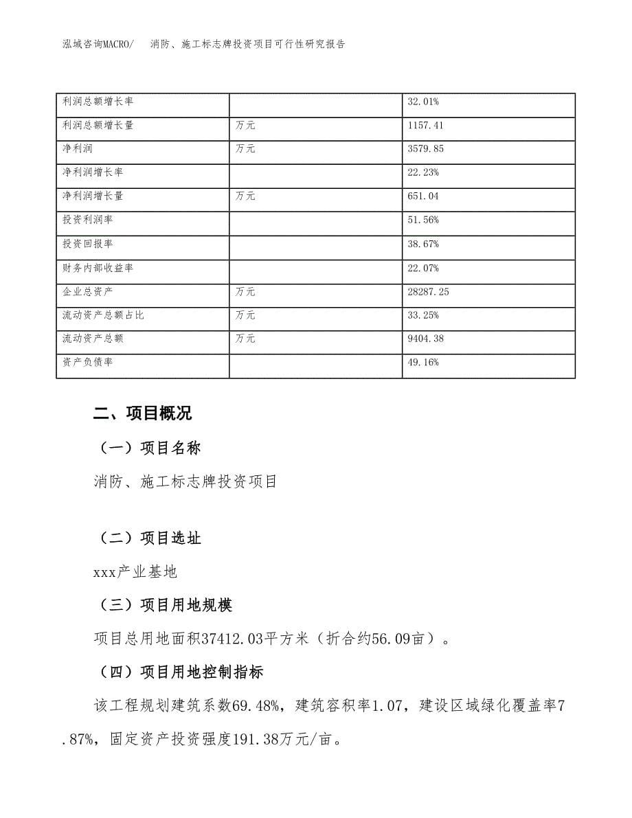 消防、施工标志牌投资项目可行性研究报告(word可编辑).docx_第5页