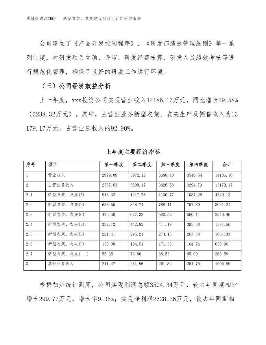 新型衣架、衣夹建设项目可行性研究报告（word下载可编辑）_第5页