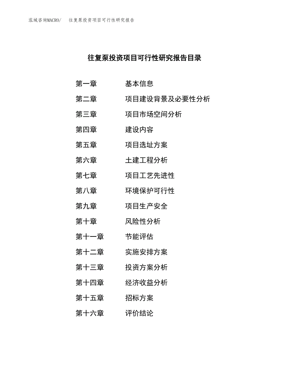 往复泵投资项目可行性研究报告(word可编辑).docx_第2页