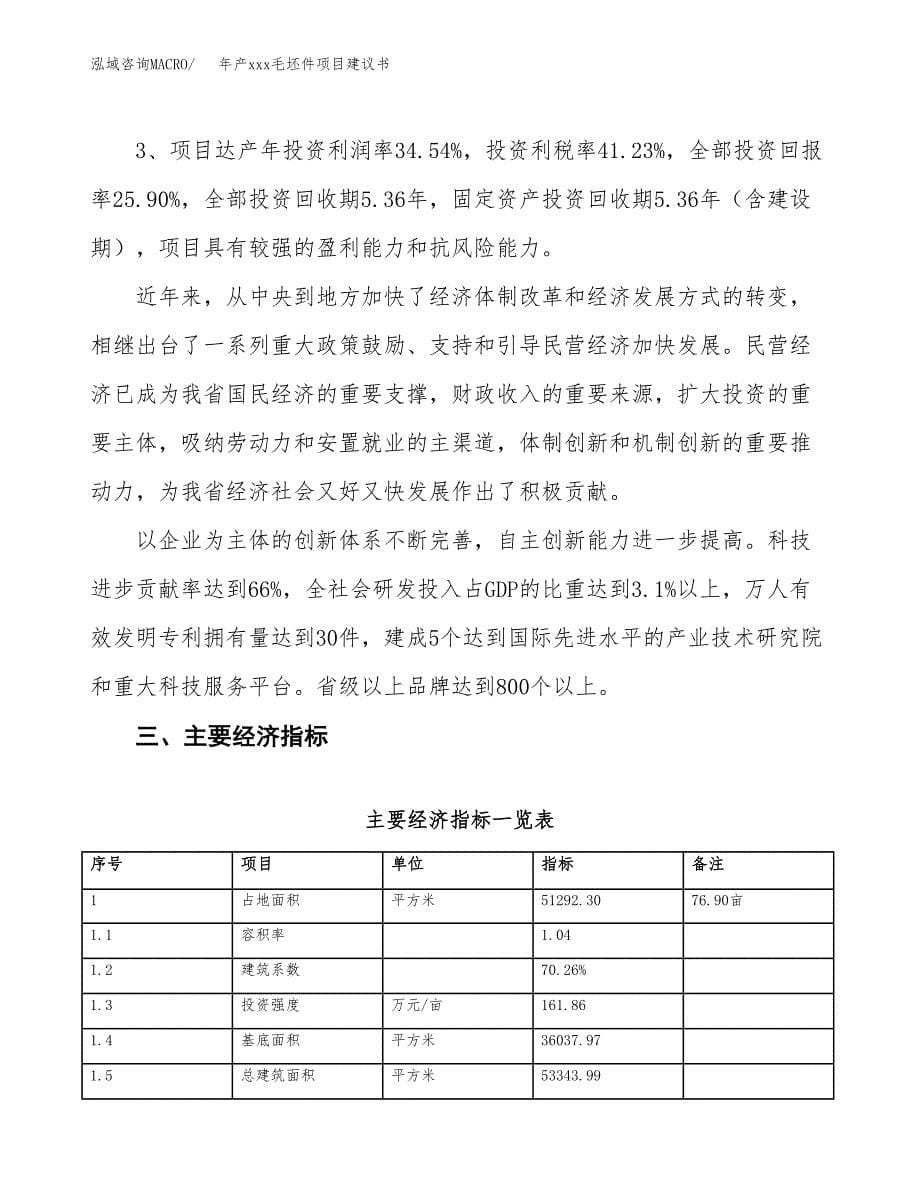 年产xxx毛坯件项目建议书(可编辑).docx_第5页