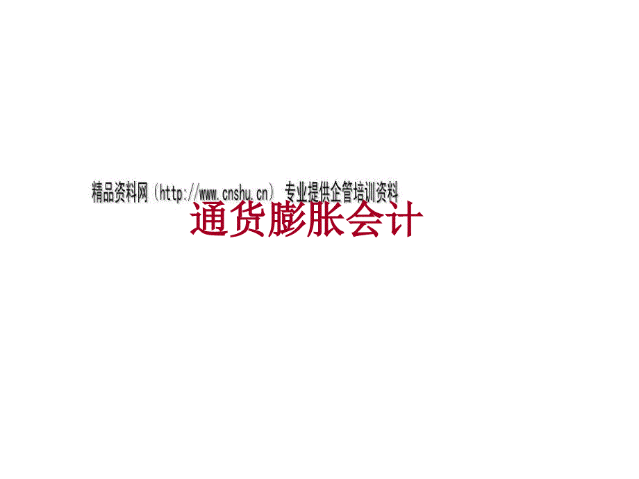 通货膨胀会计详细概述.ppt_第1页