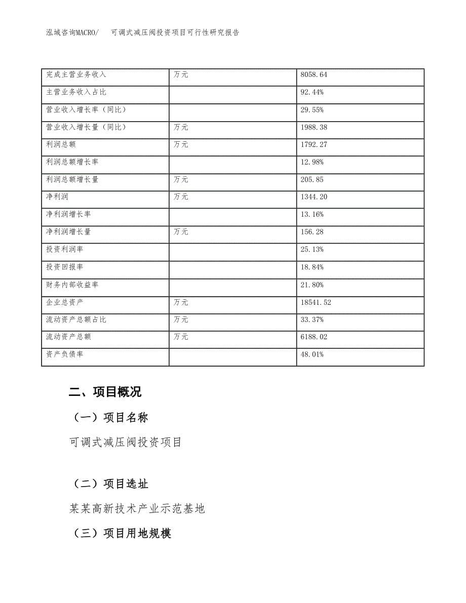 可调式减压阀投资项目可行性研究报告(word可编辑).docx_第5页