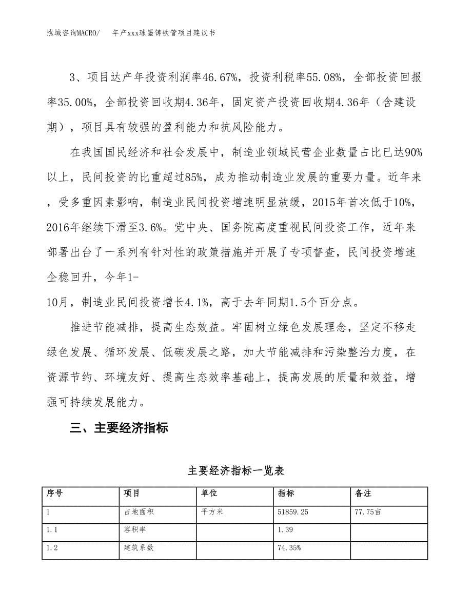 年产xxx球墨铸铁管项目建议书(可编辑).docx_第5页