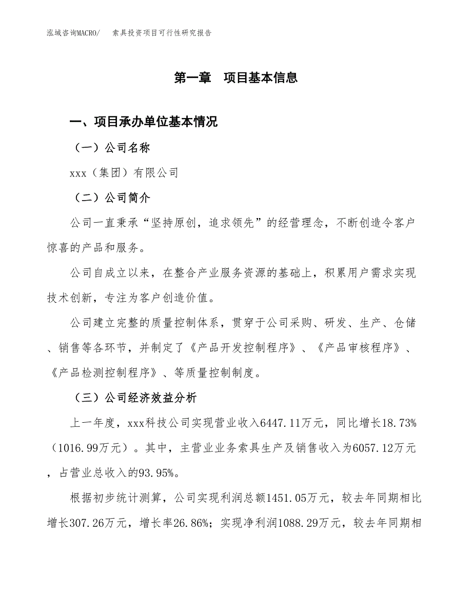 索具投资项目可行性研究报告(word可编辑).docx_第3页