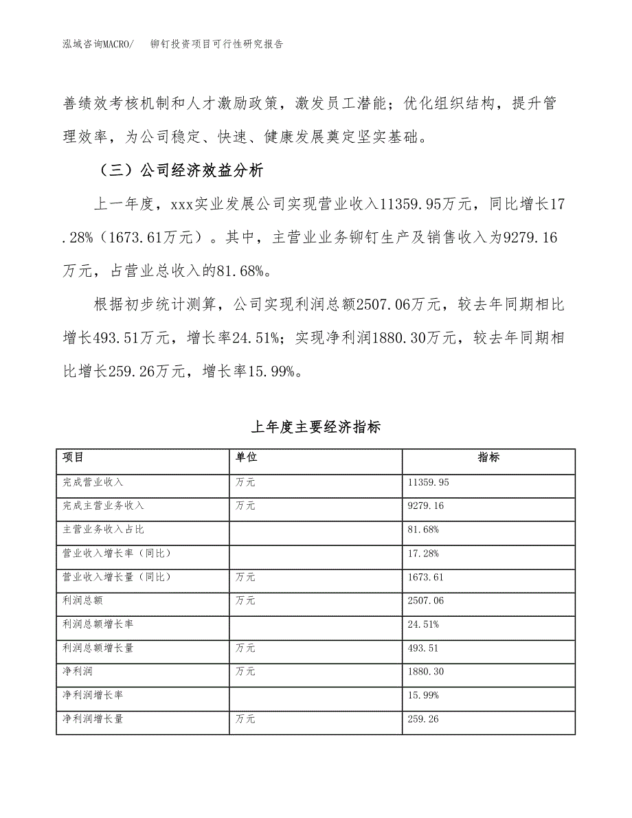 铆钉投资项目可行性研究报告(word可编辑).docx_第4页