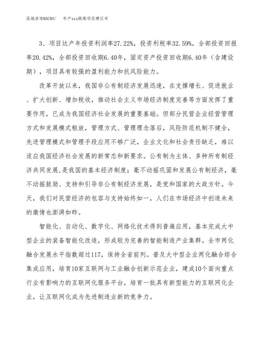 年产xxx跳绳项目建议书(可编辑).docx_第5页