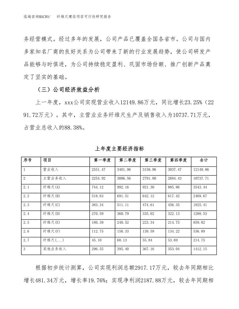 纤维尺建设项目可行性研究报告（word下载可编辑）_第5页