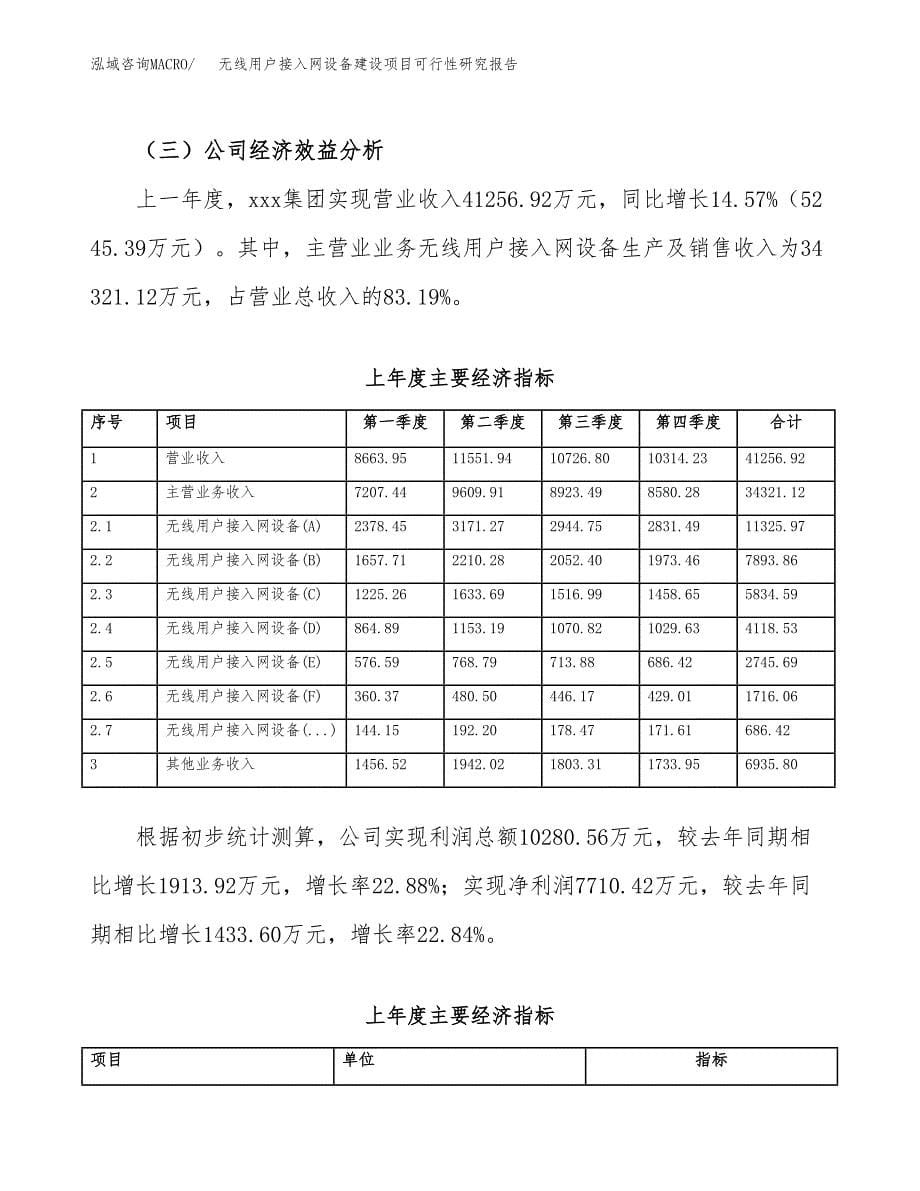 无线用户接入网设备建设项目可行性研究报告（word下载可编辑）_第5页