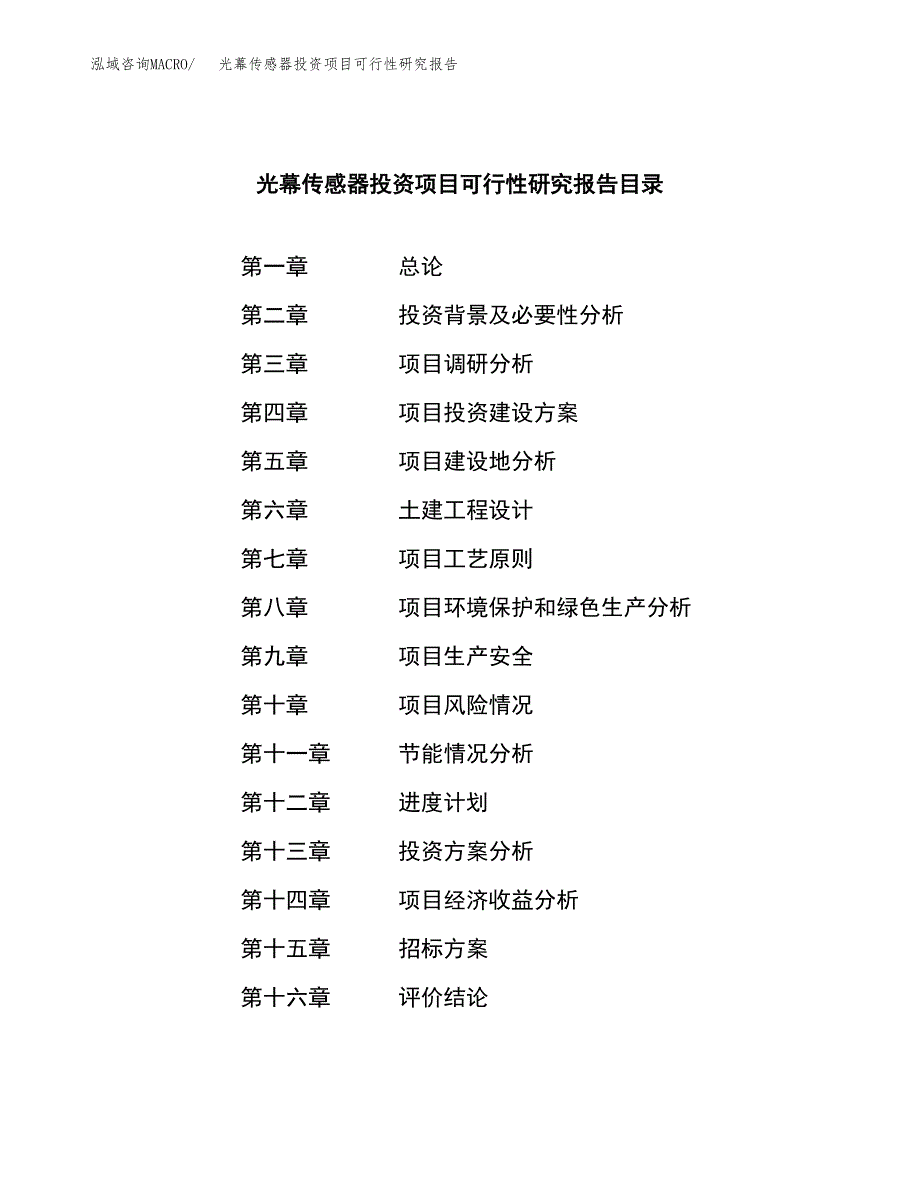 光幕传感器投资项目可行性研究报告(word可编辑).docx_第2页